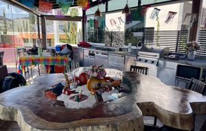 Modern Home with Terrace Kitchen - San Miguel de Allende, Mexico