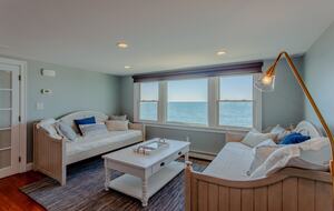 Oceanfront Coastal Chic Meets French Provençal - East Falmouth, Massachusetts
