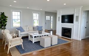 Oceanfront Coastal Chic Meets French Provençal - East Falmouth, Massachusetts