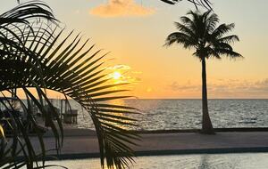 sunrise view from phase 1 pool