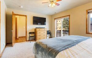 Master bedroom on the top level