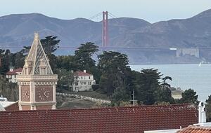 View from to Golden Gate Bridge and Ghirardelli Square