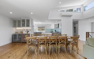 Dining room and kitchen