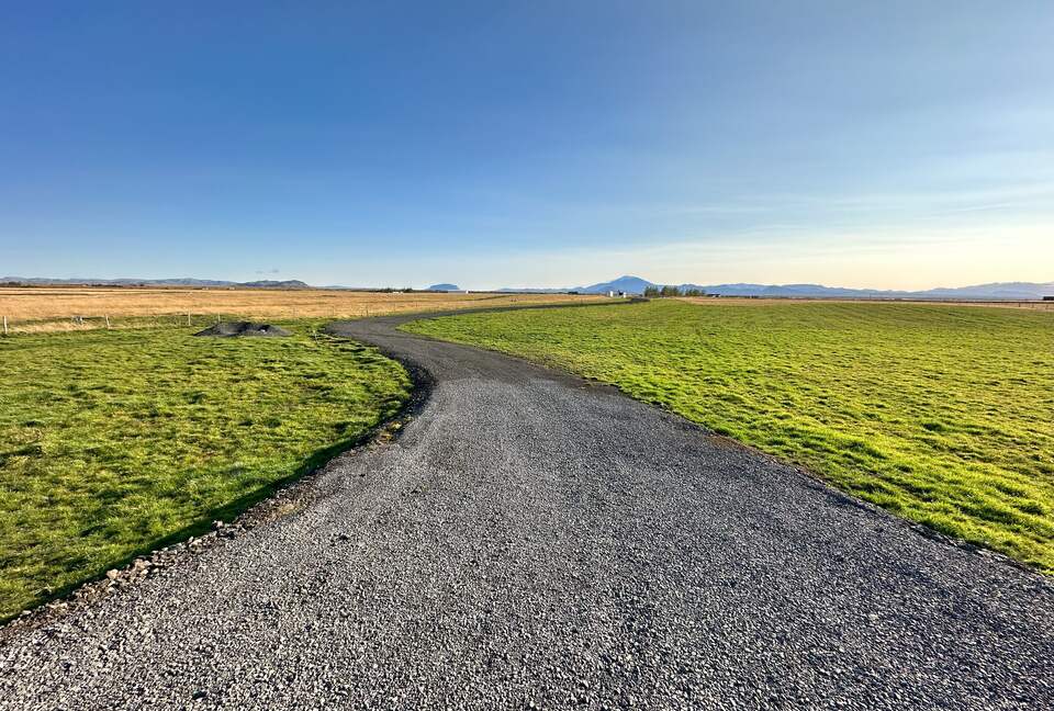 View road to the house