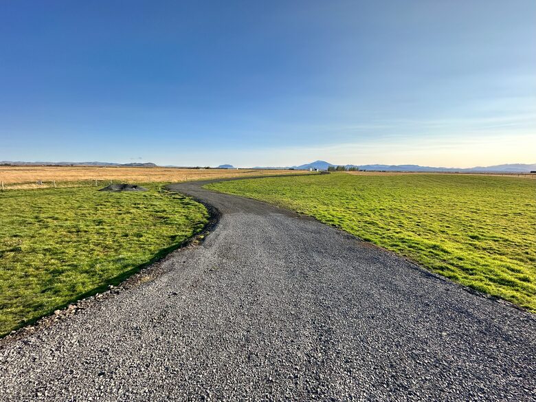 View road to the house