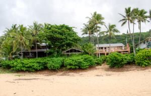 View from Beach back to house