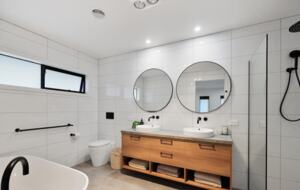 Master Bedroom ensuite with dual showers & dual basins