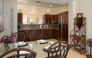 Dining area and kitchen