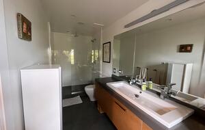 primary bathroom with rain shower