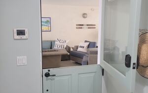 Dutch door for cross ventilation