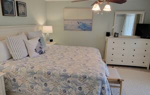 Large bedroom with king bed