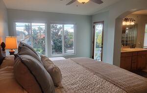 Relaxing balcony off the master suite