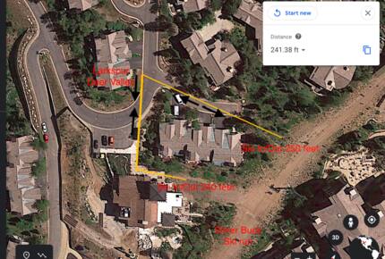 Very short walk to the Silver Buck ski run