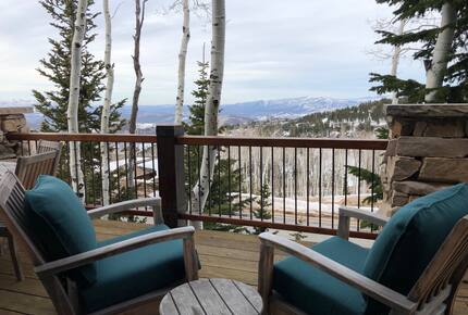 Huge balcony at our home with great and 20-mile views!