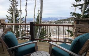 Huge balcony at our home with great and 20-mile views!