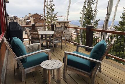 Huge balcony at our home with great and 20-mile views!