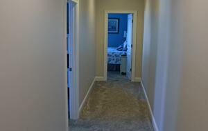 Hallway to the bunkbed room and second floor Master Suite
