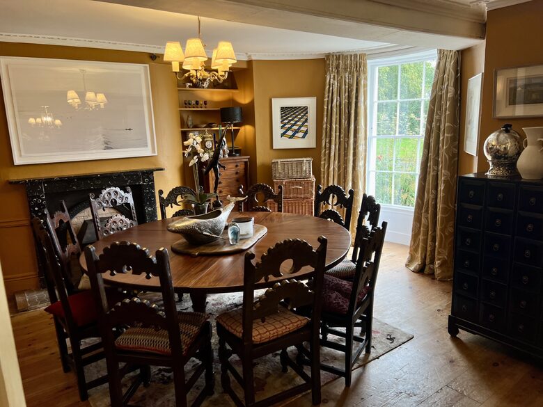 10 person Dining Room with Meadow Views