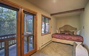 Guest bedroom with deck access