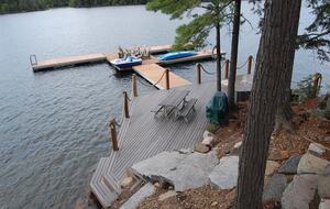 Just a few steps to the waterfront and dock