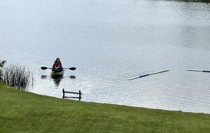 Kayaking on the lake