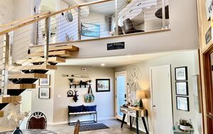 Looking up to the "Bridge" from downstairs entrance.