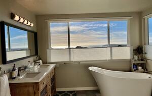 View of Bodega Head from primary bathroom.