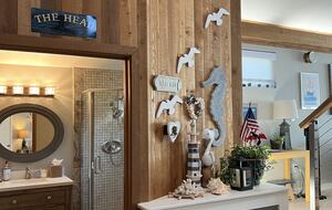 Entrance to downstairs bathroom.