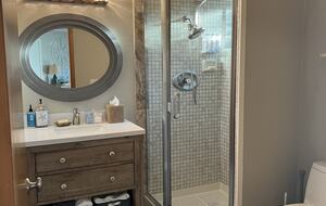 Downstairs shared bathroom.