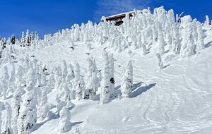 The Summit on top of the mountain on a nice snowy day