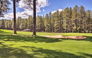 White Mountains Cabin with Fireplace and Deck at Torreon Golf Club - Show Low, Arizona