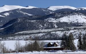 Front of home with Lake Dillon in background