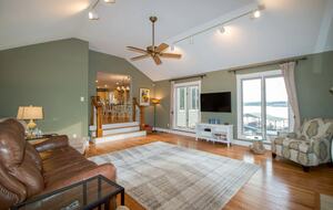 Lake view from TV room