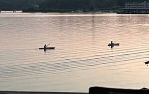 Kayaking in the cove