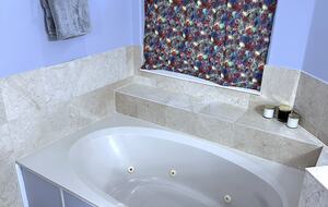 Master bathroom tub