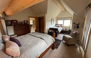 Upper level queen + twin bedroom