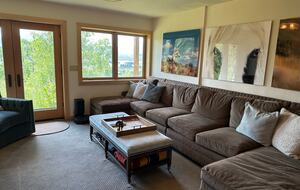 Lower level lounge area