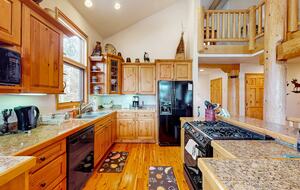 Extensively stocked kitchen