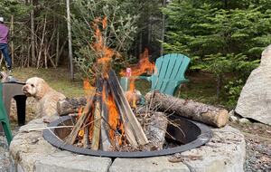 Firepit to enjoy during winter or summer nights