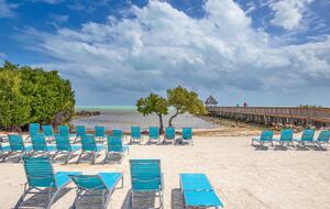 Small private resort beach