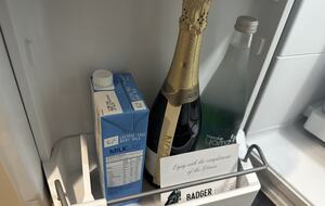 Complimentary Bubbles, Milk & Yarra Valley sparkling Water