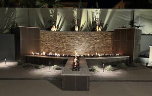 Backyard at night - so peaceful.