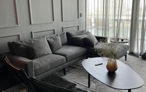 Living room with balcony