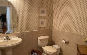 First floor half bath