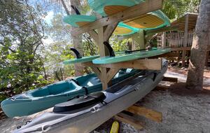 Paddle boards and kayaks