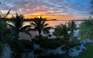 Sunset view from second living level bedrooms