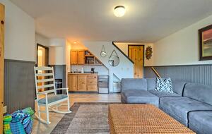 Games, TV, Mini kitchen area. Walk out to hot tub