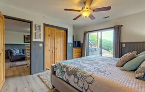 King size ground floor suite with private entrance.