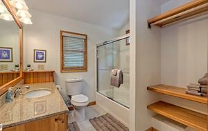 spacious loft bathroom