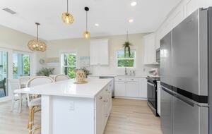 Sparkling Quartz Countertops in this Gorgeous Kitchen